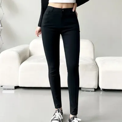 여성 쫀쫀한 스판 스키니 팬츠 3XL 1P 슬림핏 데일리 캐주얼 패션 바지