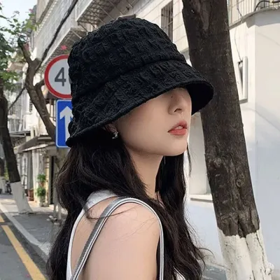 레오네 엠보 버킷햇 벙거지 휴가 여행 데일리 여성 모자