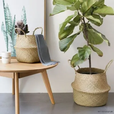 소재 해초 바구니 인테리어 수납함 정리 바구니