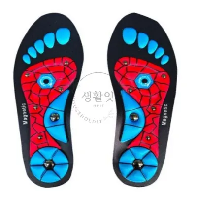 자석 깔창 레드 L 안전화깔창 기능성자석깔창여성 지압자석깔창남성 쿠션깔창 군화깔창
