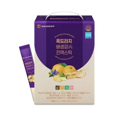흑도라지 10g 진액스틱 100포 대웅 x 흑도라지배생강 생강진액