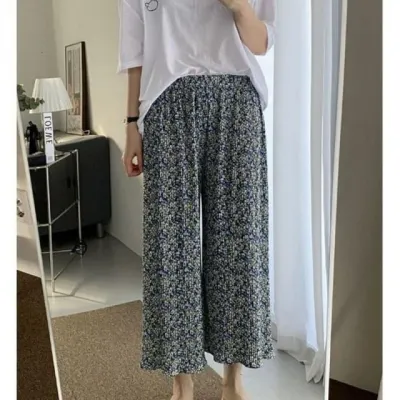꽃무늬 고무줄바지 몸빼바지 홈웨어 팬츠