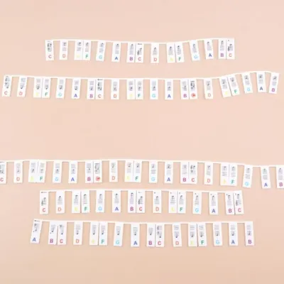 건반 가이드 피아노 키보드 연습 기초 초보 교육 음계 표시 피아노초보 건반교육 음계연습