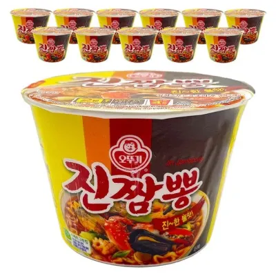 오뚜기 진짬뽕 큰컵 컵라면 115g 12개