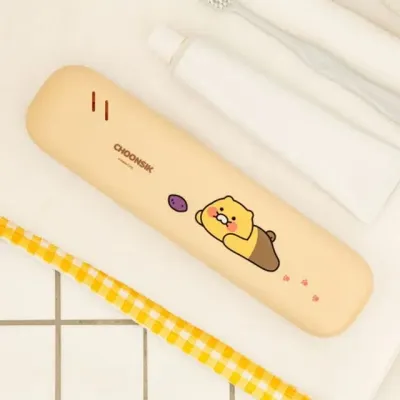 혜명몰 카카오프렌즈 칫솔살균기 춘식이_옐로우 / 215X54X28mm - 개 (1개입) 치솔소독기 칫솔소독기 칫솔케