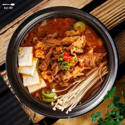 된장찌개 집밥 야채 두부 냉이된장찌개 캠핑음식 고깃집 국거리 가정식