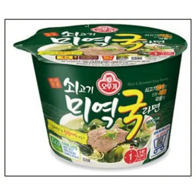 쇠고기 미역국 라면 큰컵 100gx12개 1박스 오뚜기