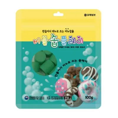 버블솝플레이 비누찰흙 무향 100g 그린