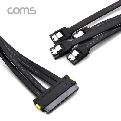 SAS 32핀 SFF-8484 to SATA x4 케이블 50cm 서버 메인보드 HDD 저장장치 연결