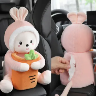 차량용 인형 휴지 걸이 티슈 케이스