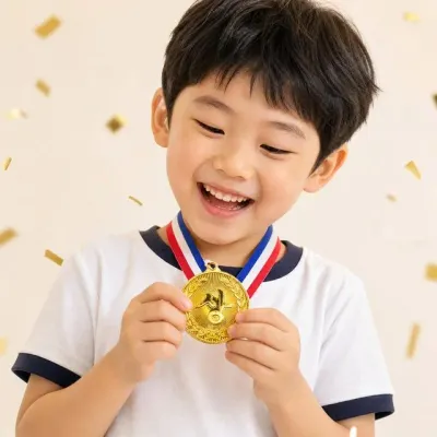 금메달 상메달 체육대회 운동회 태권도 대회 시상식 우승 기념 목걸이 어린이 행사