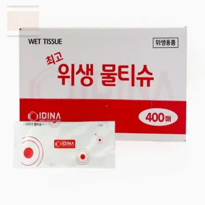 스토어 연 식당 물티슈 400매 개별포장 업소용물수건 식당용물티슈