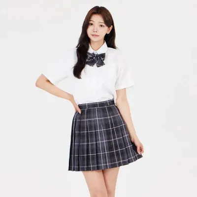 교복치마 기장선택 넥타이 여자교복 초등졸업사진컨셉 중학교 고등학교