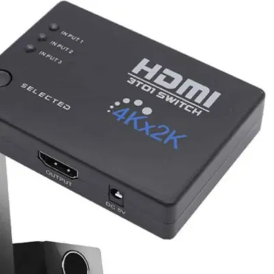 HDMI 선택기 3대1 리모컨 UHD 모니터전환기 HDMI스위처 영상분배기 모니터선택기