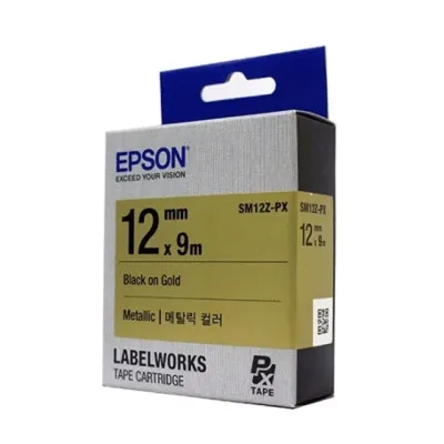 혜명몰 엡손 라벨테이프 SM12Z-PX / 메탈골드 - 개 (1개입) 라벨기 네임스티커 라벨부착기 네임테이프 라벨