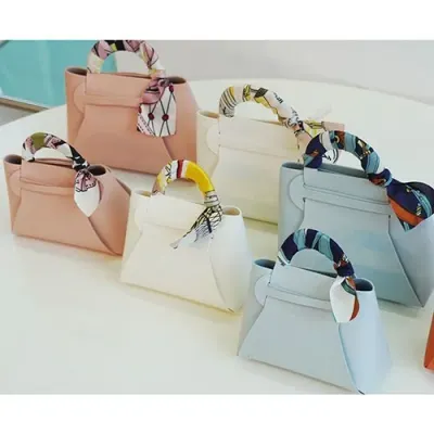 가죽 구디백 DIY 가방 답례품 포장 박스 [4color 간식 단체 선물 유치원 어린이집 구디가방]