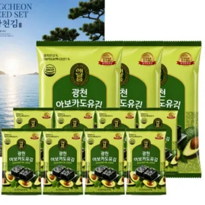 도시락김 김선물세트 광천김 설 선물세트 전장김세트 12박스