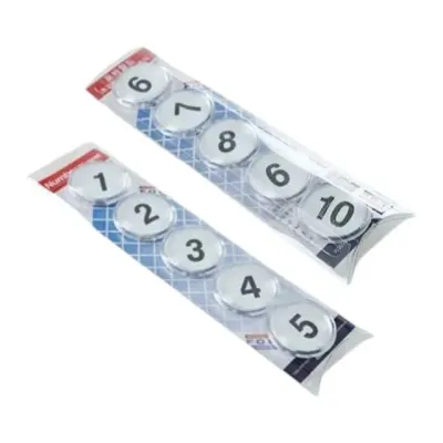 자석홀더 메모 냉장고 칠판 게시판 마그넷 숫자 10개입 강력자석홀더 원형자석홀더 고리자석