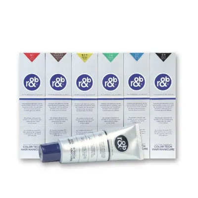미용실 바버샵 헤어매니큐어 테크 칼라 라이트브라운 염색약 240ml 새치염색 흰머리관리