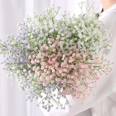 안개꽃 조화 장식 실크 플라워 입학식 졸업식 꽃다발 인테리어꽃 연주회 발표회