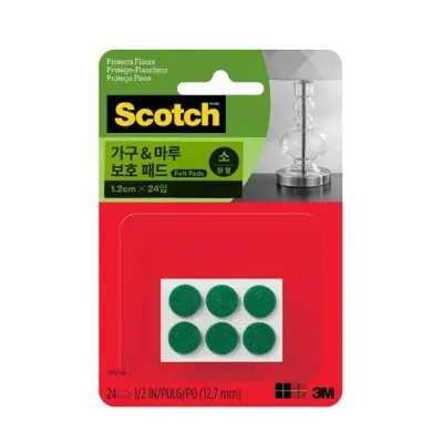 3M 가구n마루 보호 패드 원형 소 24개입