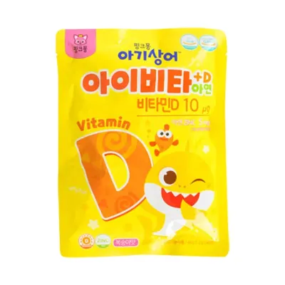 핑크퐁 아기상어 아이비타D+아연 40정 (10개)