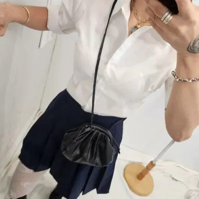 화이트 남방 셔츠 여성 슬림핏 오피스룩 데일리 블라우스