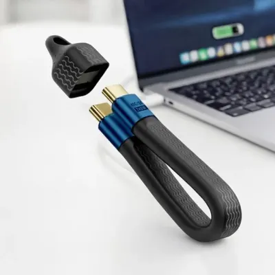 240w USB4.0 C to C 고속충전 키링 케이블(블랙) No41