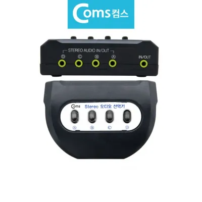 4대1 스테레오 오디오 선택기 3.5mm 스피커 이어폰