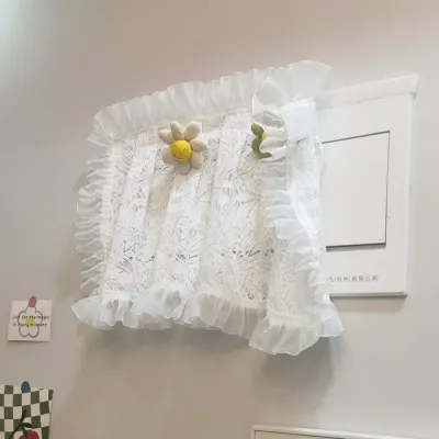YJR 레이스 찍찍이 두꺼비집 가림막 장식 가리개 30x30cm