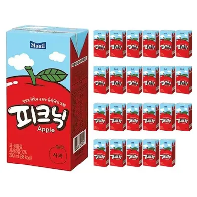매일 사과 청포도 주스 제로 200ml 24팩 사과주스 착즙 과일