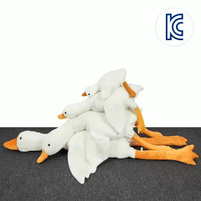[KC인증] 오리 인형 50cm 거위 바디필로우 애착인형 거위칠로우 대형 동물인형 수면 쿠션 롱쿠션 봉제
