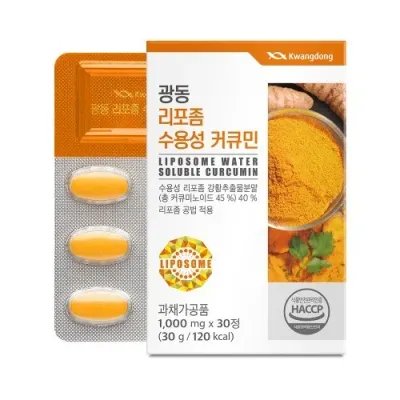 광동생활건강 광동 리포좀 수용성 커큐민 1000mg x 30정