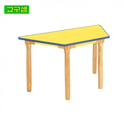 어린이 사다리꼴 H600 안전 H81 원목다리 노랑 2 학습대 보관함 초등