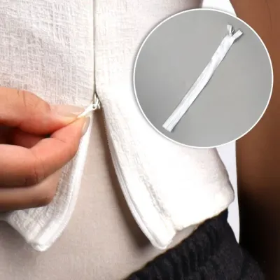 미싱부자재 콘솔지퍼 백아이보리 25cm 5P