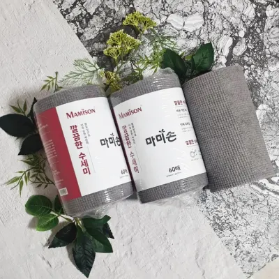 마미손 한장씩 뜯어쓰는 일회용 깔끔한 수세미 60매