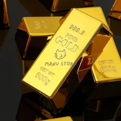 촬영용품 미니어처소품 골드바 500g 모형