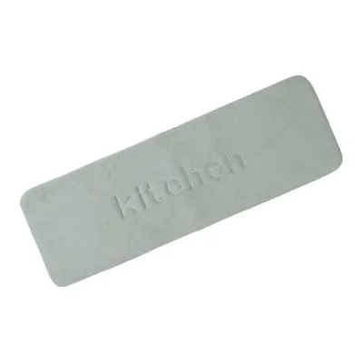 주방 극세사 발매트 러그 Kitchen 메모리폼 미끄럼방지 120x40 민트그레이 싱크대 대형 발판