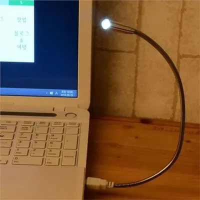 usb led 스탠드 usb 스탠드 휴대용 접이식 데스크 노트북 램프 조명등 변형 유연 자유