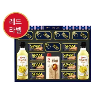 CJ 프리미엄 레드라벨 스팸 선물세트 1세트 설 추석 선물 명절