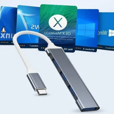 확장 허브 멀티포트 고속 내장칩 4포트 전송 3.0 스마트 USB