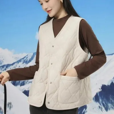 경량 조끼 남녀공용 가을 퀼팅 누빔 깔깔이