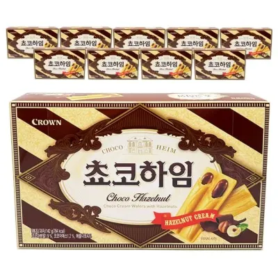 크라운제과 초코하임 142gx10개