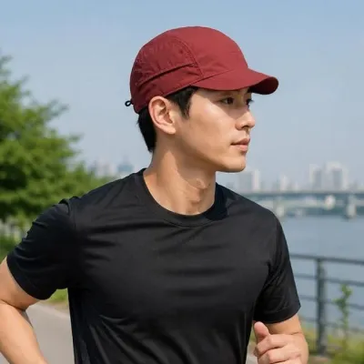 5컬러 남여공용 러닝 조깅 운동 메쉬 숏챙 볼캡모자