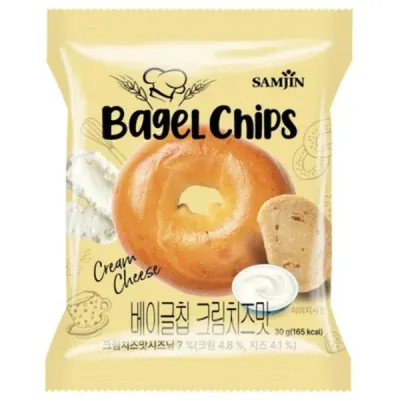 베이글칩 크림치즈맛 30g 24개 1박스 삼진