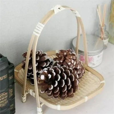 원목 사각 트레이 대나무 쟁반 홈카페 피크닉 서빙 다과 플레이트 인테리어 디저트 정리함 캠핑용 소품