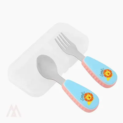 유아용 수저 포크 세트 수저포크세트 스텐수저세트 귀여운유아식기