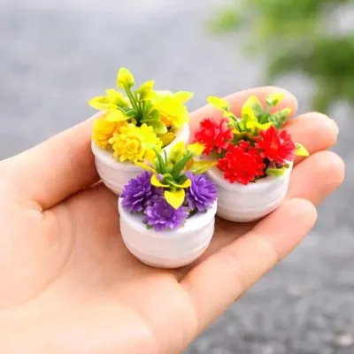 미니어처화분 조화장식 인테리어 미니조화화분 3종
