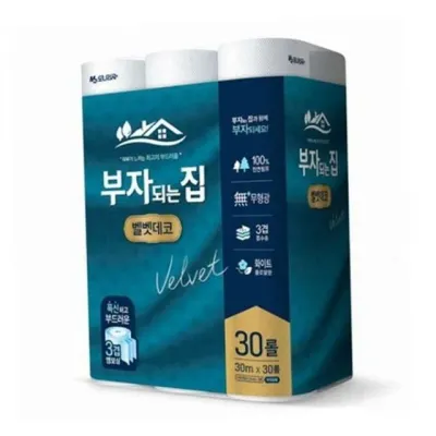 화장지 30롤 롤화장지 30롤 두루마리 펄프 롤 무형광 부드러운 화장실 대용량