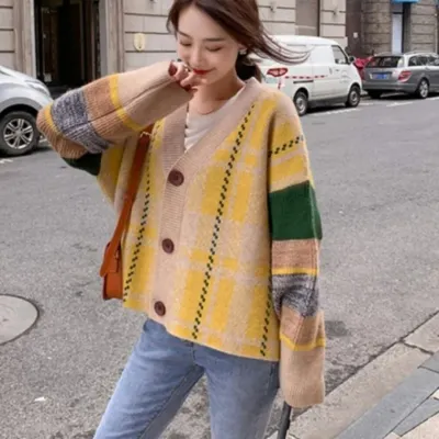 유니크 도톰 가디건 가을가디건 칼라가디건 니트가디건